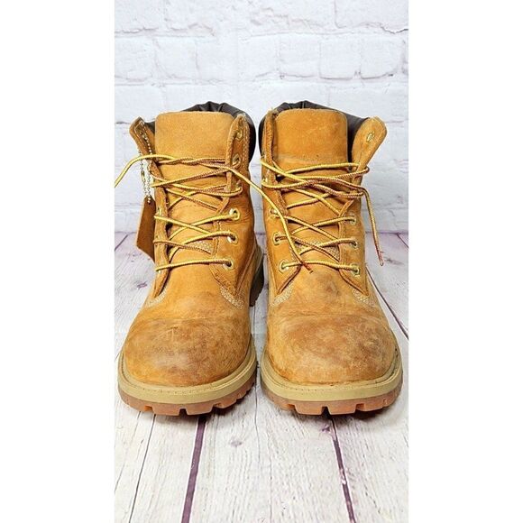 Timberland Premium Waterproof Boots Combat Boots Boys Size 4 / Women's Size 5.5 - Picture 3 of 8